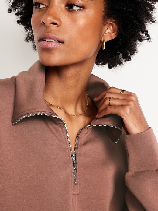 Image number 7 showing, Half-Zip Bounce Fleece Pullover