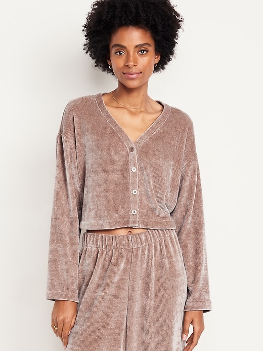 L'image numéro 1 présente Chemise douillette en chenille