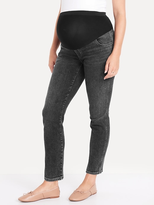 Image number 6 showing, Maternity Full-Panel Vintage Slim Jeans