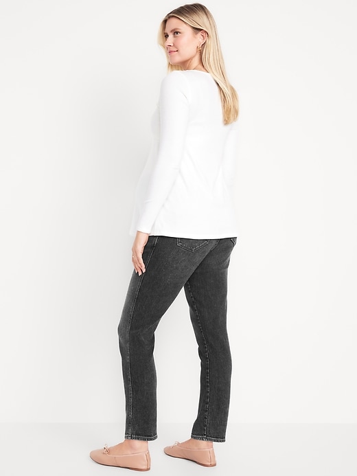 Image number 7 showing, Maternity Full-Panel Vintage Slim Jeans