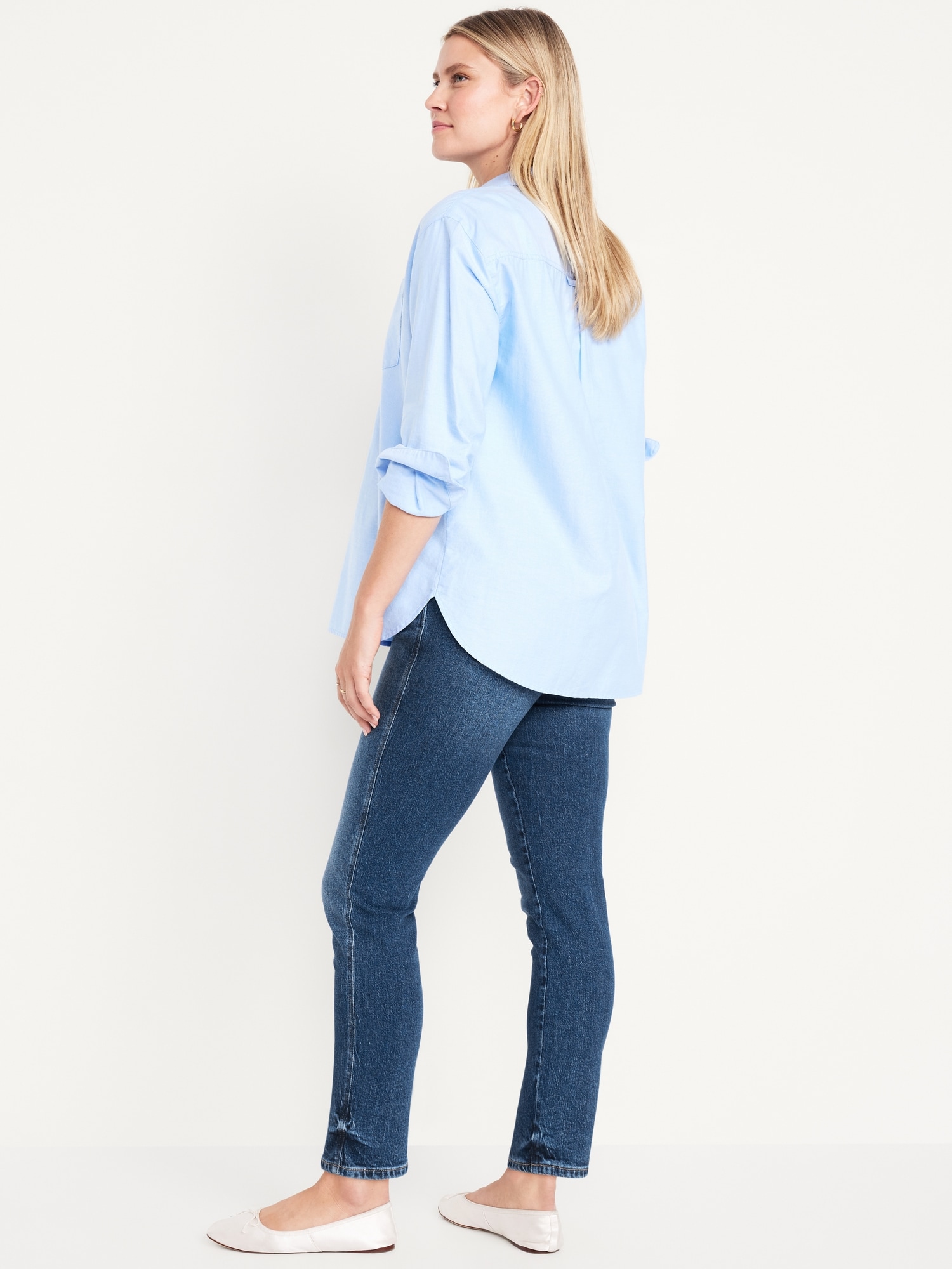 Maternity Full-Panel Vintage Slim Jeans