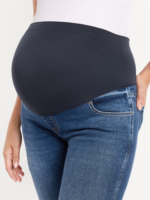 Image number 5 showing, Maternity Full-Panel Vintage Slim Jeans