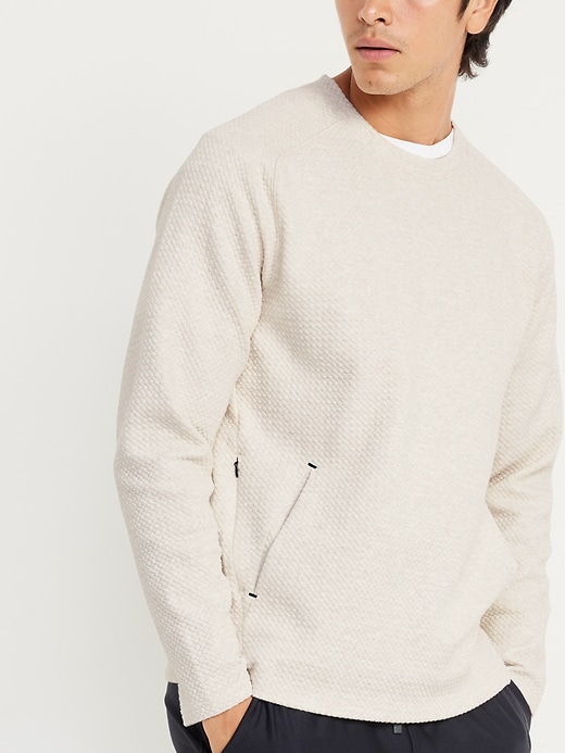 Image number 3 showing, Dynamic Fleece Textured Pullover