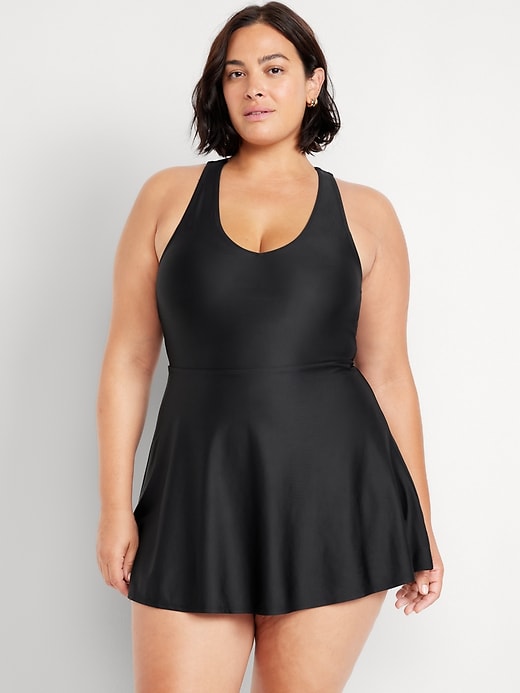 Image number 7 showing, Matte Tie-Back Swim Dress