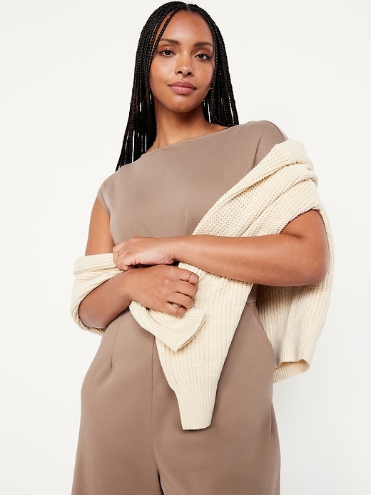 Image number 3 showing, Ponte-Knit Jumpsuit