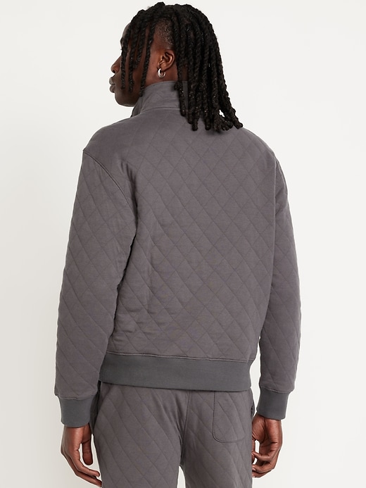 Image number 6 showing, Quilted Fleece Pullover