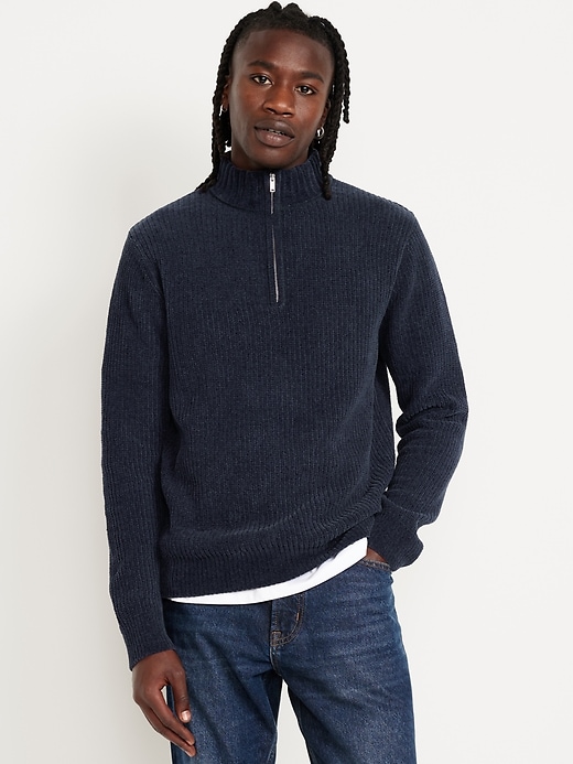 Image number 1 showing, Chenille Quarter Zip