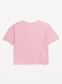 Voir une image plus grande du produit 4 de 5. T-shirt court Performance NuageSport à imprimé pour fille