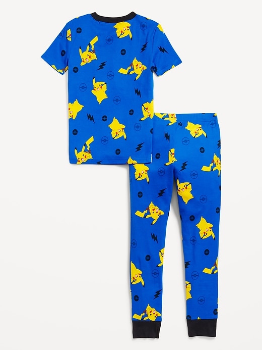 View large product image 2 of 3. Gender-Neutral Licensed Graphic Snug-Fit Pajama Set for Kids