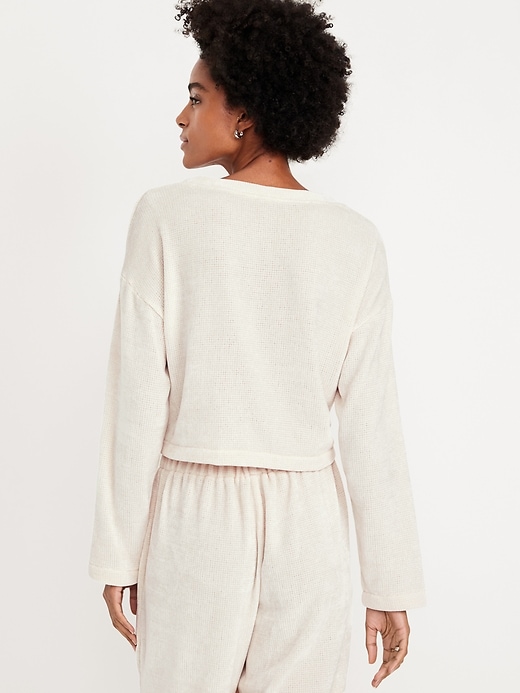 Image number 2 showing, Cozy Chenille Button-Down Top