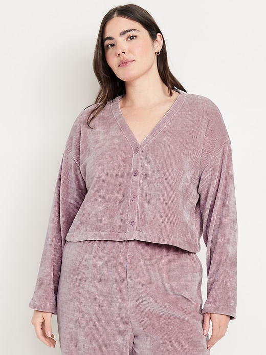 L'image numéro 5 présente Chemise douillette en chenille