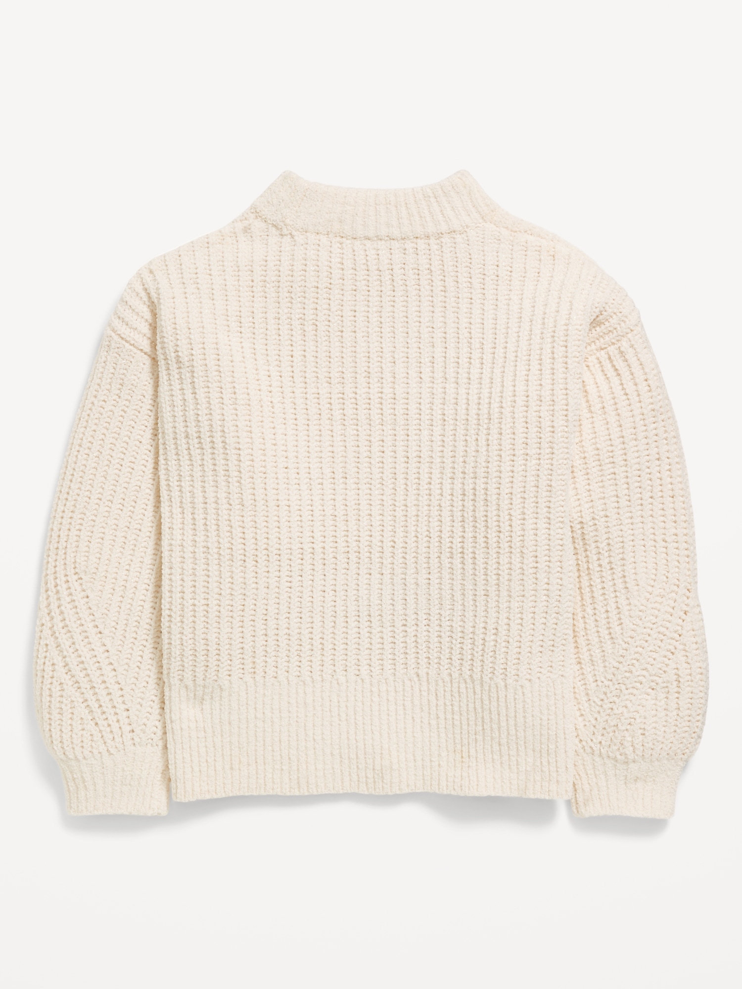 Cozy Mock-Neck Chenille Sweater for Girls