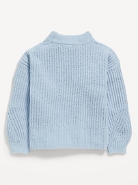 View large product image 3 of 4. Cozy Mock-Neck Chenille Sweater for Girls