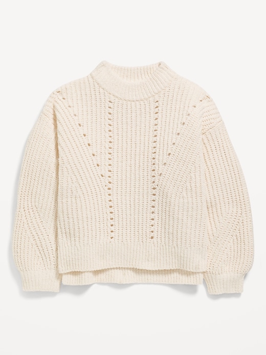 View large product image 2 of 4. Cozy Mock-Neck Chenille Sweater for Girls