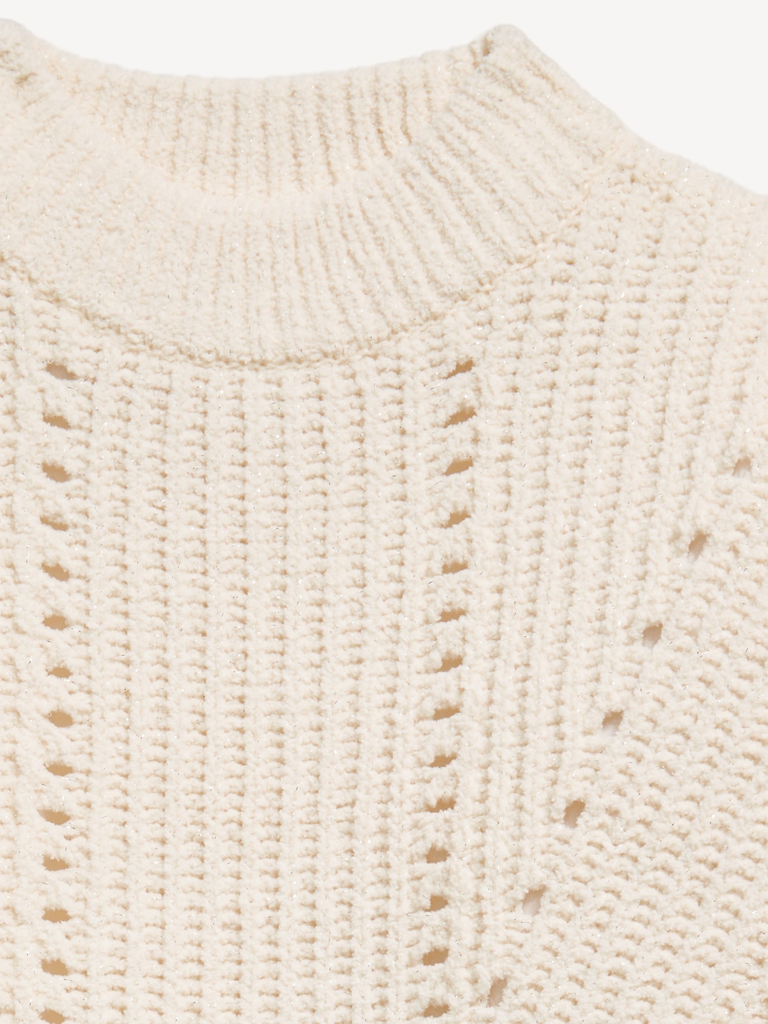 Cozy Mock-Neck Chenille Sweater for Girls