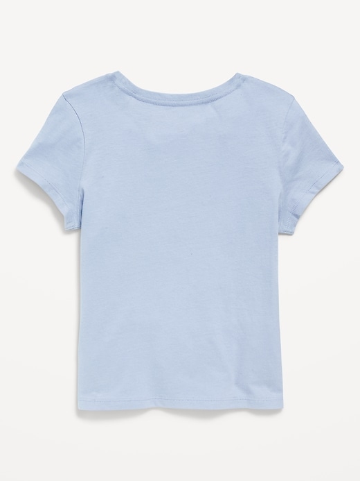 Voir une image plus grande du produit 2 de 2. T-shirt à manches courtes à imprimé pour fille