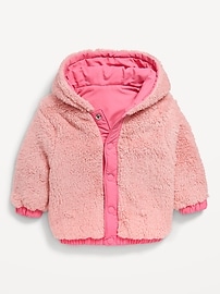 View large product image 3 of 3. Reversible Sherpa Jacket for Baby