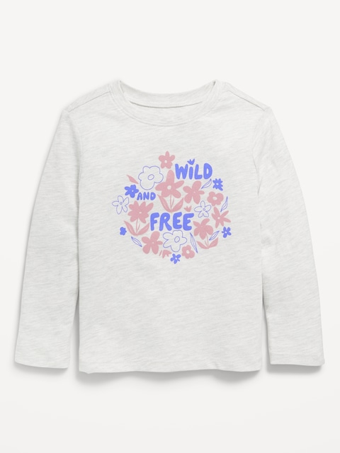 Long-Sleeve Graphic T-Shirt for Toddler Girls