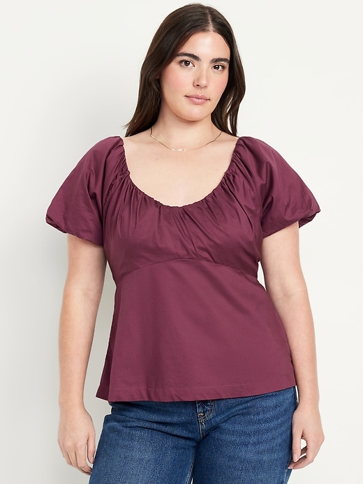 Image number 6 showing, Waist-Defined V-Neck Top