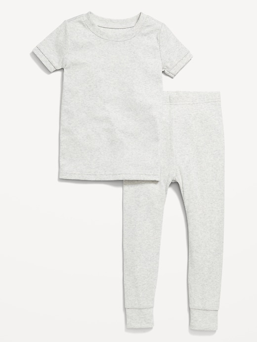 View large product image 2 of 2. Snug-Fit Ribbed Pajama Set for Toddler &amp; Baby