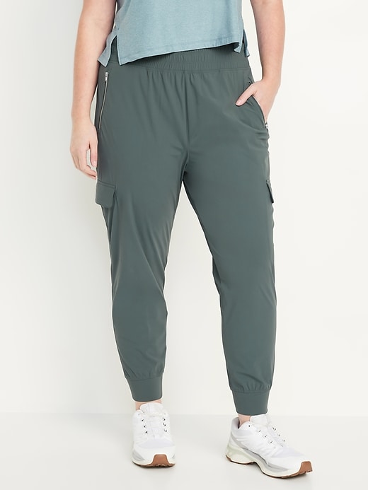 L'image numéro 4 présente Pantalon de jogging cargo Tech élégant à taille haute