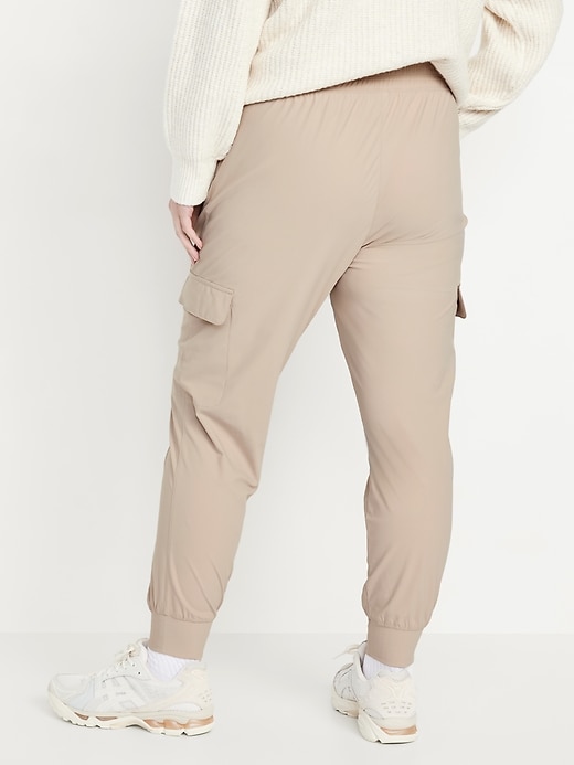 Image number 5 showing, High-Waisted SleekTech Cargo Joggers