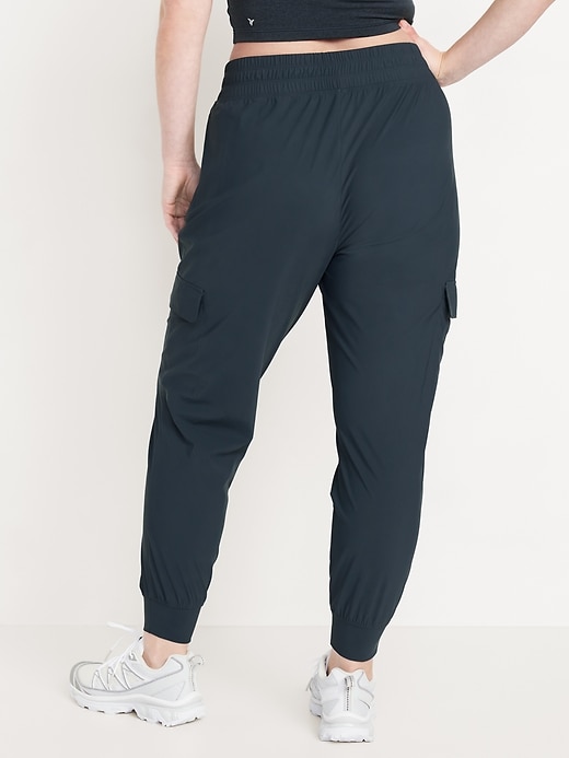 Image number 5 showing, High-Waisted SleekTech Cargo Joggers