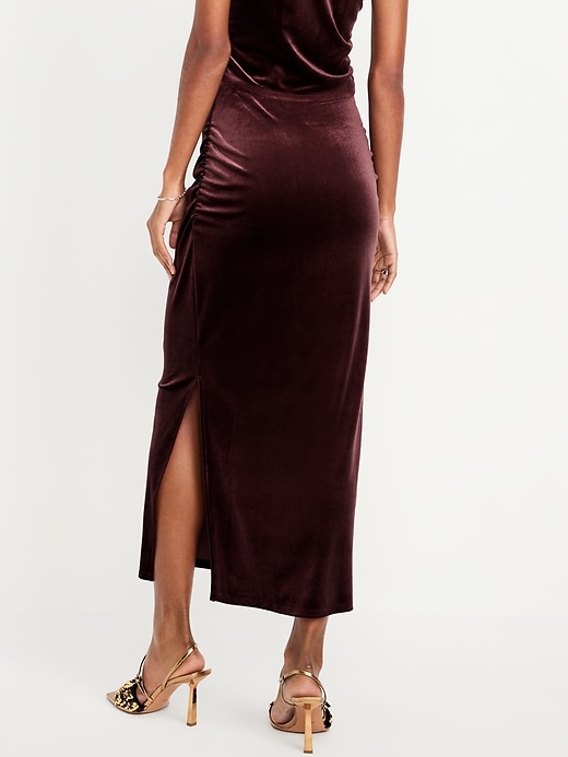 Image number 2 showing, Velvet Maxi Skirt