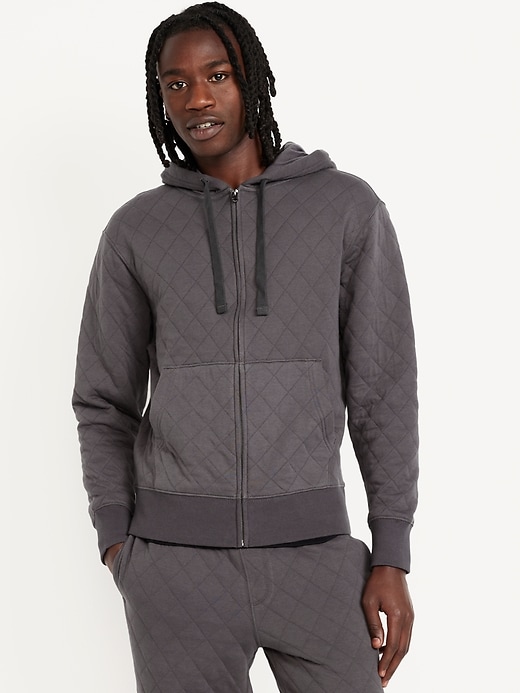 Image number 1 showing, Quilted Full-Zip Sweatshirt