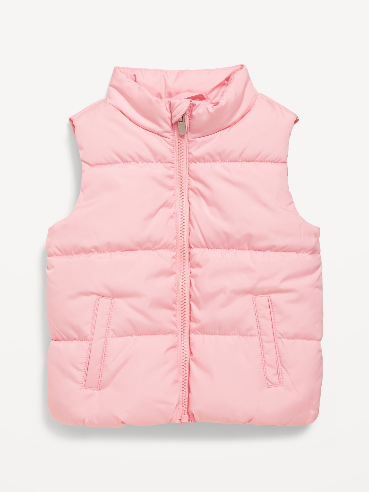 Old Navy Toddler Girls Water Resistant Quilted Vest Pink Regular Size 18 24 M