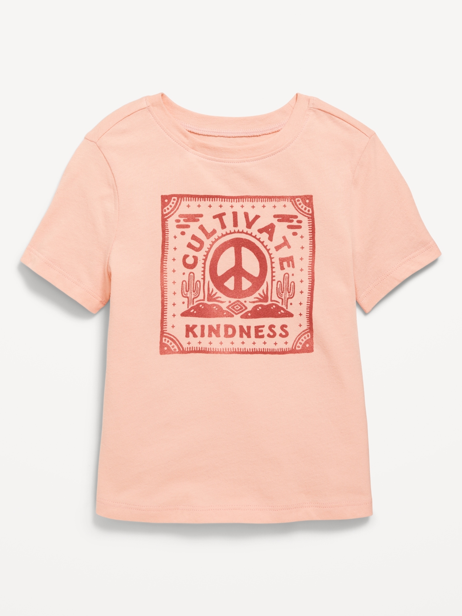 T-shirt à imprimé à manches courtes pour toute-petite fille