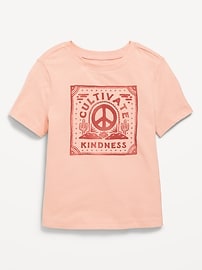 Image number 1 showing, Short-Sleeve Graphic T-Shirt for Toddler Girls
