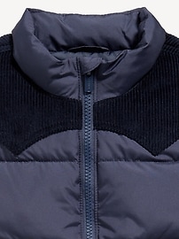 View large product image 3 of 3. Quilted Corduroy-Trim Vest for Toddler Boys