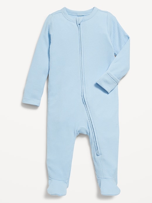 View large product image 1 of 1. 2-Way-Zip Sleep & Play Footed One-Piece for Baby