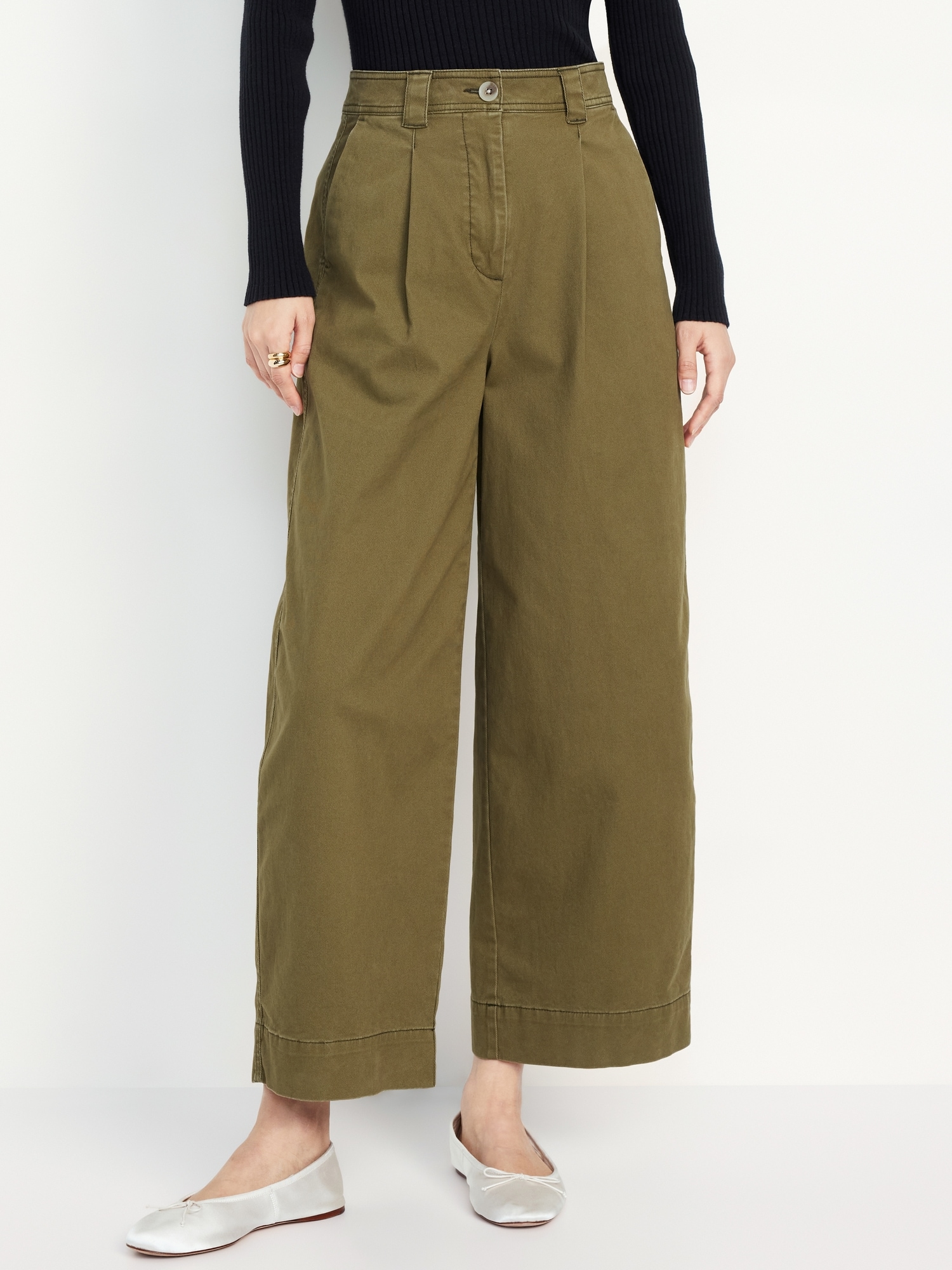 Extra High-Waisted Barrel Wide-Leg Pants