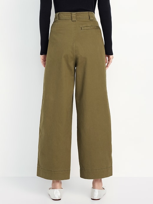 Image number 2 showing, Extra High-Waisted Barrel Wide-Leg Pants