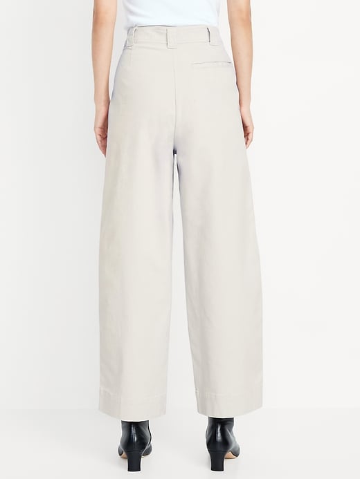 Image number 7 showing, Extra High-Waisted Barrel Wide-Leg Pants