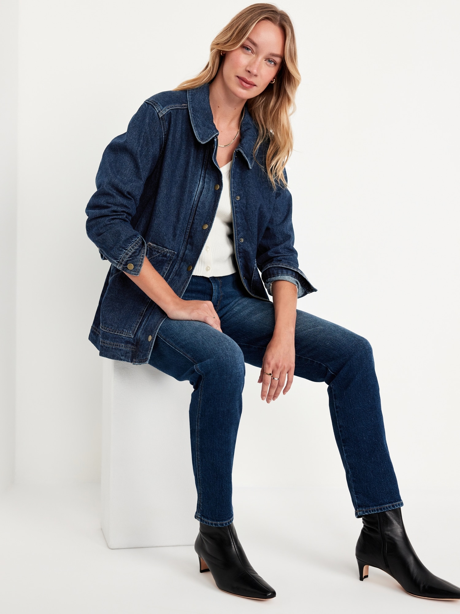 Relaxed Jean Barn Jacket