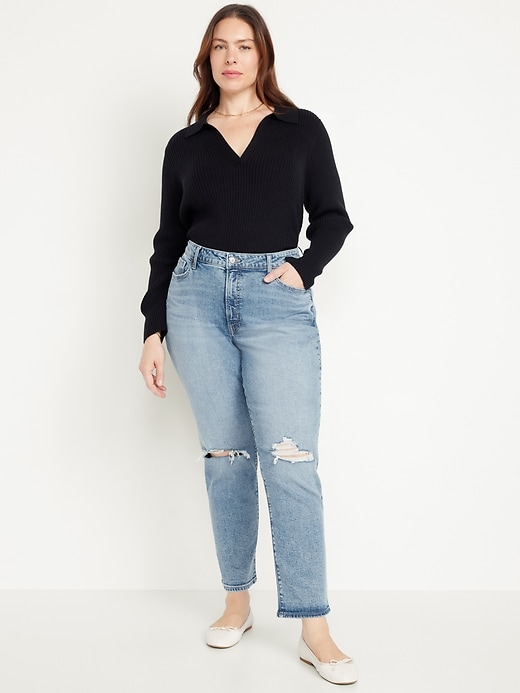 Image number 6 showing, Curvy High-Waisted OG Straight Ankle Jeans