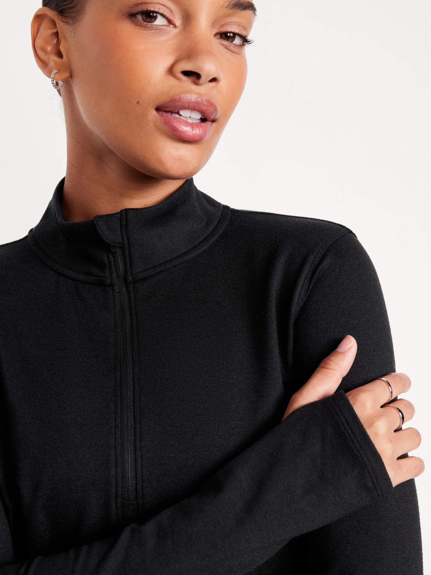 CloudComfy Crop Quarter Zip