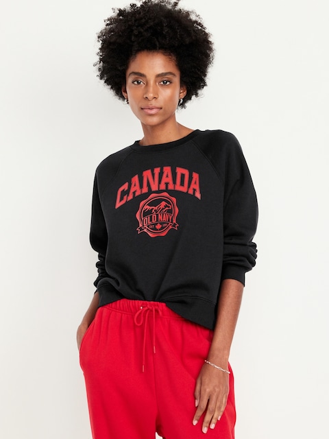 Chandail vintage à logo Canada imprimé