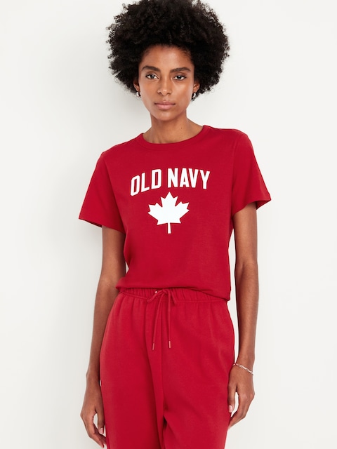 Canada Logo Graphic T-Shirt - Red