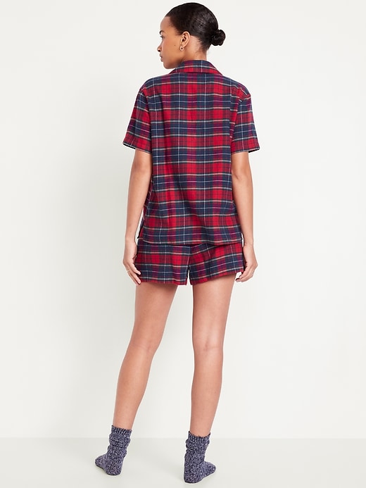 Image number 7 showing, Flannel Pajama Short Set