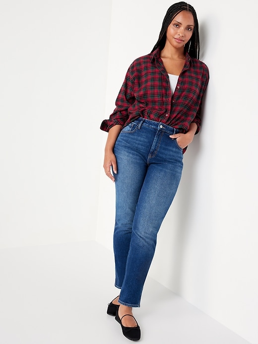 Image number 3 showing, Flannel Boyfriend Button-Down Shirt