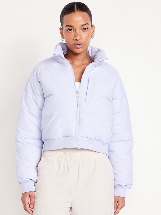 Image number 1 showing, Oversized Crop Puffer Jacket