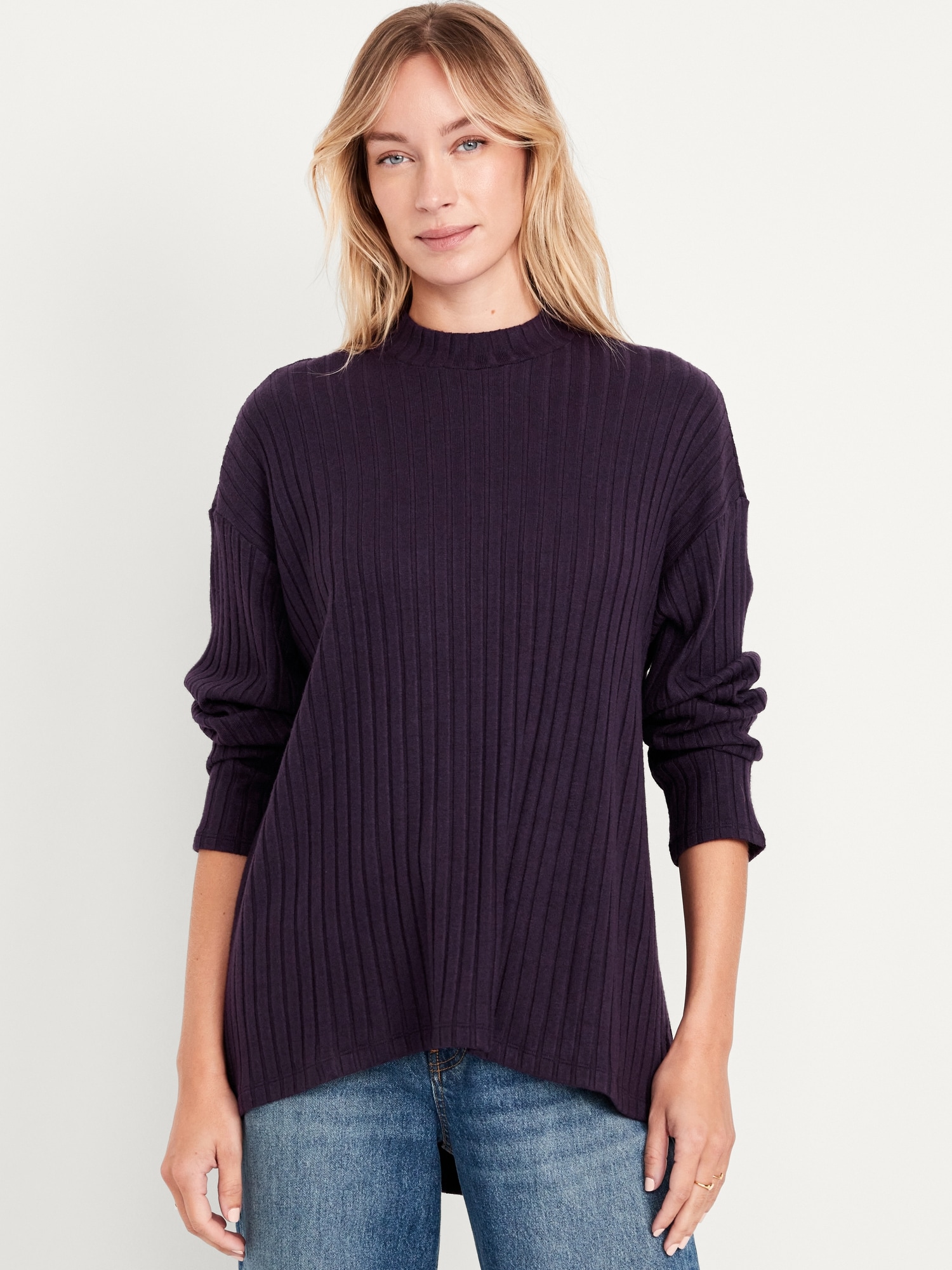 Cozy Mock-Neck Tunic