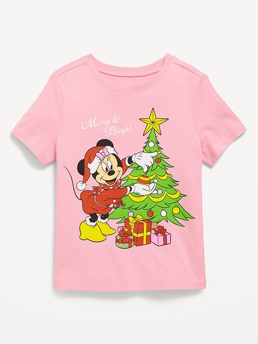 Voir une image plus grande du produit 1 de 2. T-shirt à imprimé Minnie Mouse de Disney&#169 des Fêtes pour toute-petite fille