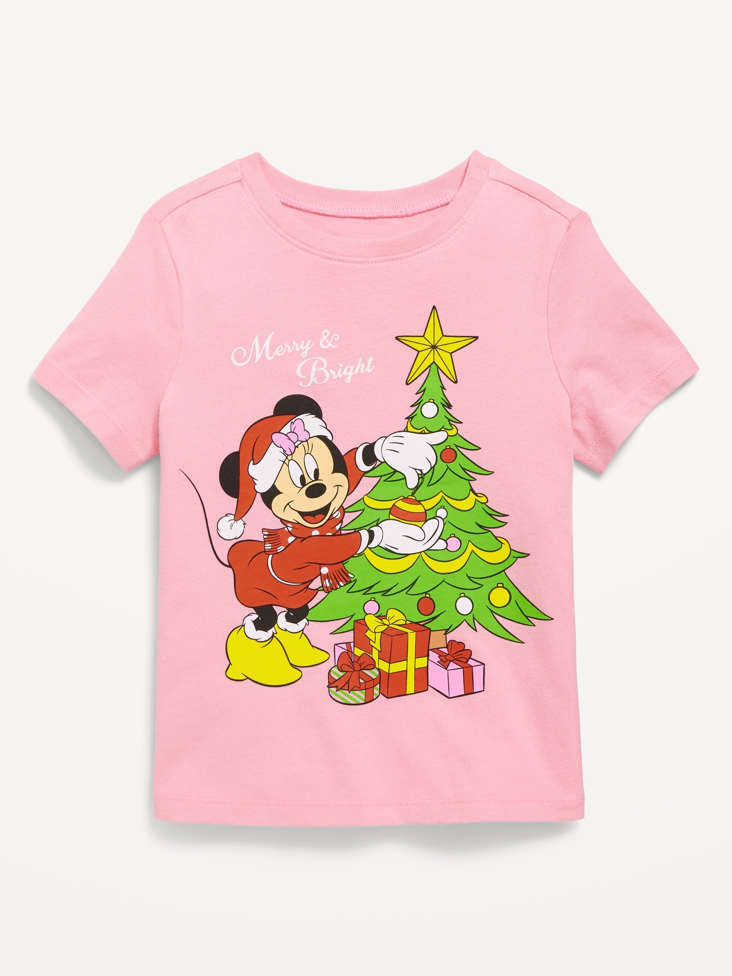 Disney© Minnie Mouse Holiday Graphic T-Shirt for Toddler Girls