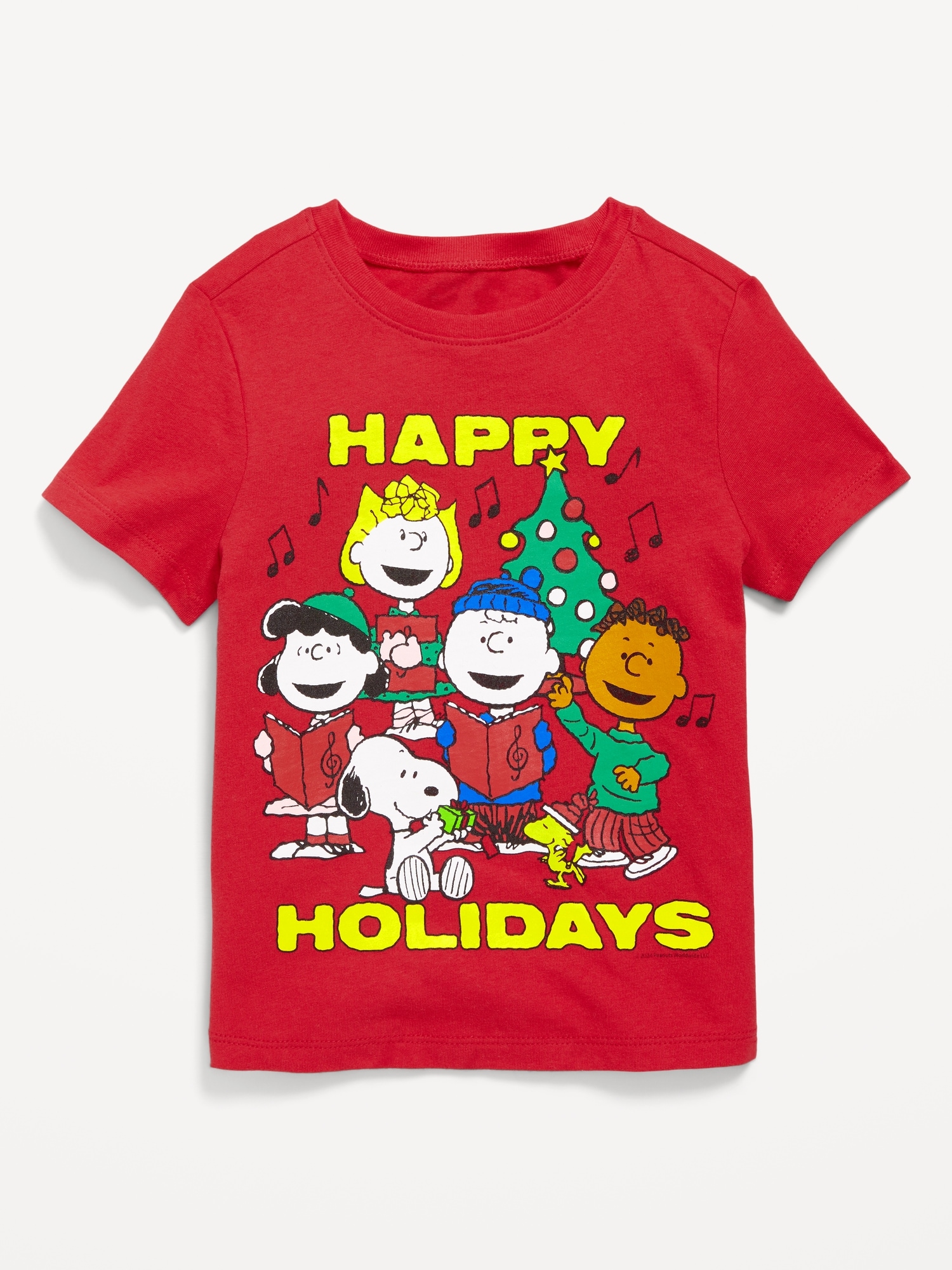 Peanuts™ Unisex Holiday Graphic T-Shirt for Toddler - Red