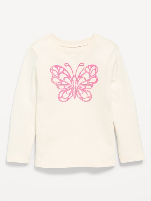 View large product image 1 of 1. Long-Sleeve Graphic T-Shirt for Toddler Girls